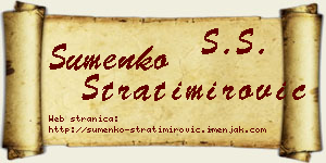 Šumenko Stratimirović vizit kartica